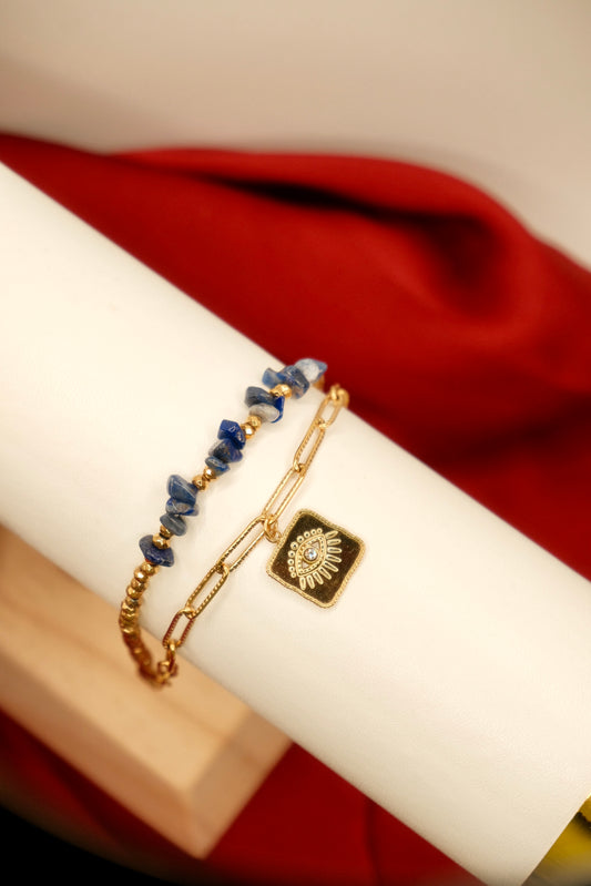Evil Eye Blue Stone Bracelet