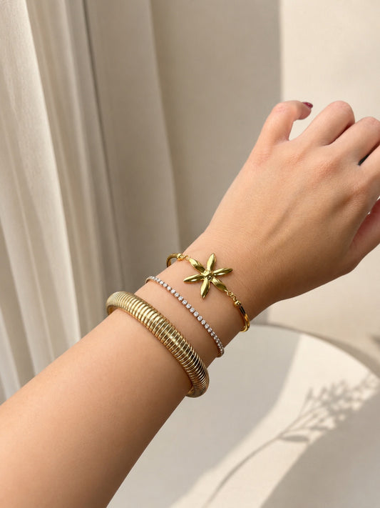 Dahlia Gold Bracelet