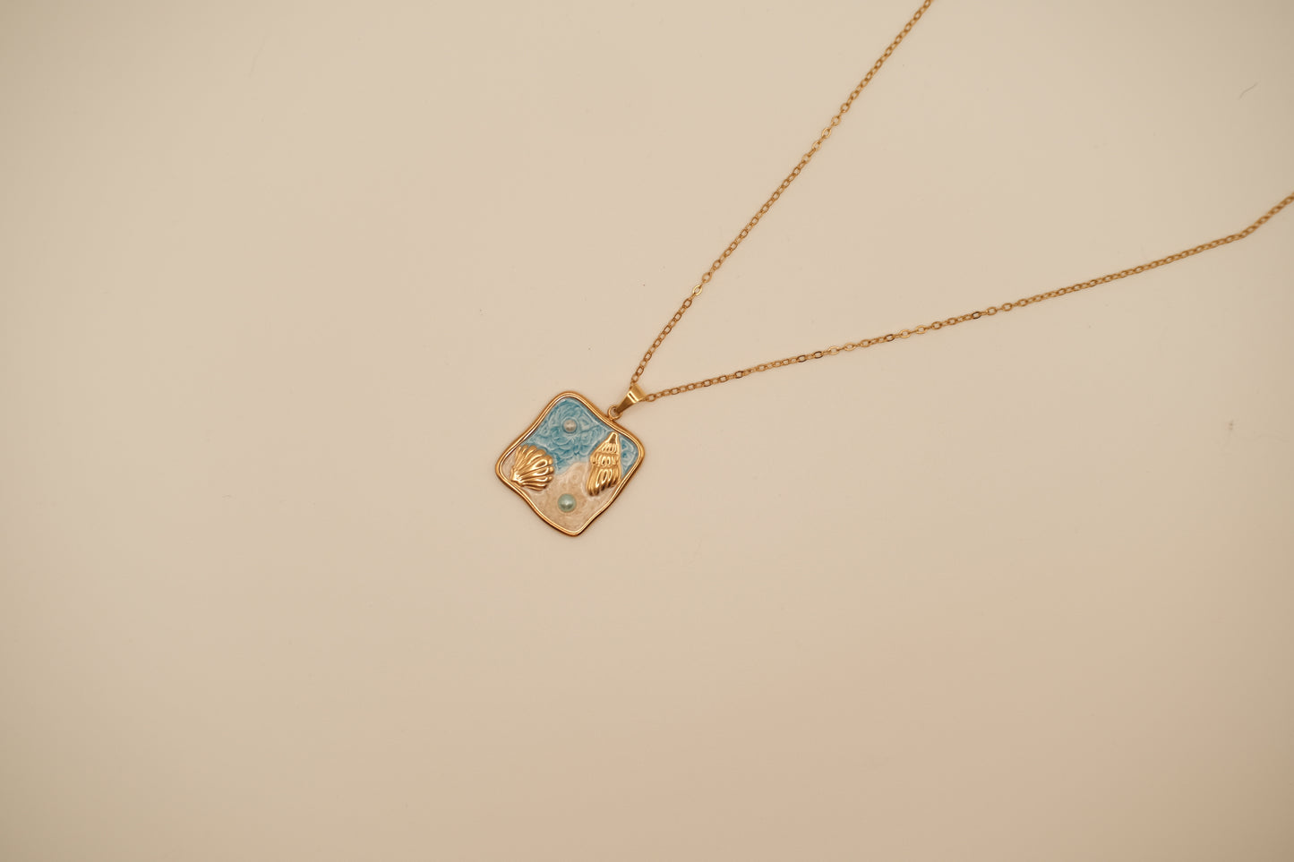 Azure Shell Necklace