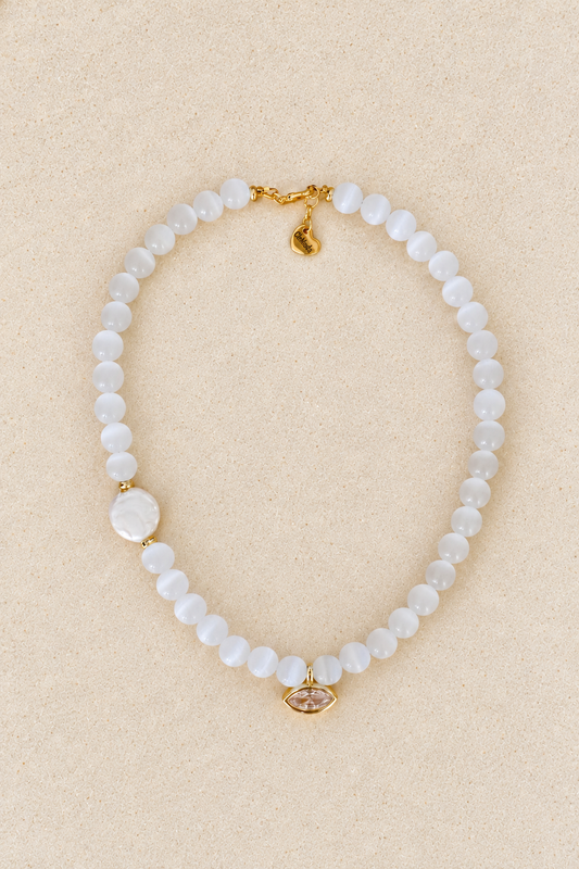 Ophelia White Necklace