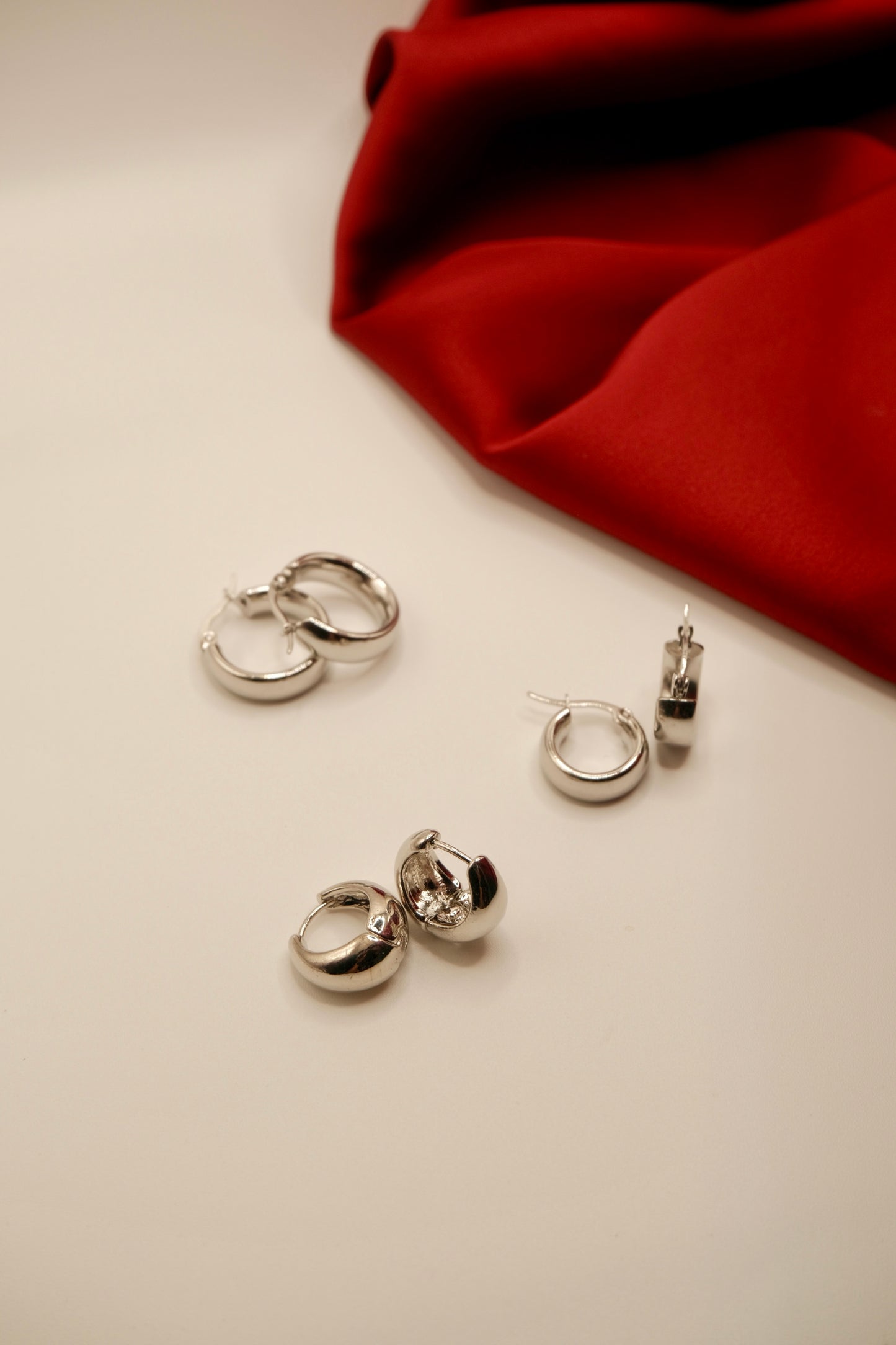Alicia-Anya Hoop Silver Earrings