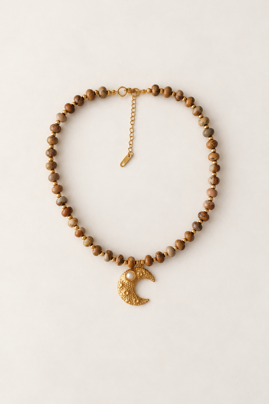 Luna Dune Necklace (Natural Stone)