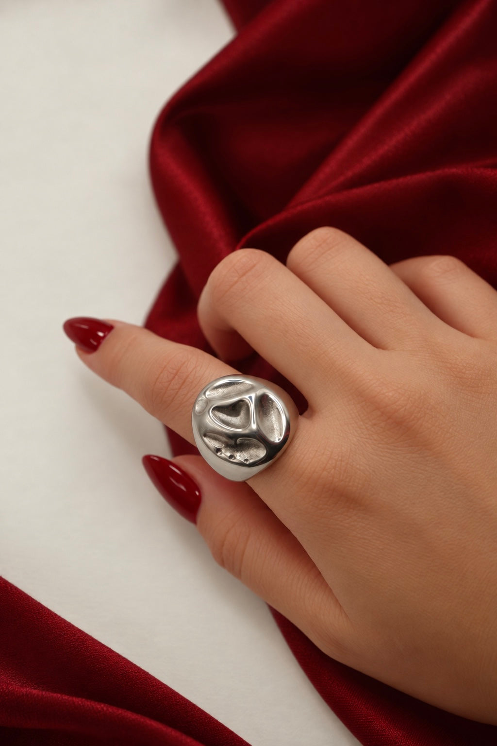 Hammered Silver Ring