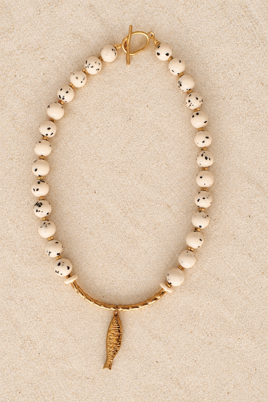 Polca Marina Necklace (Natural Stone)