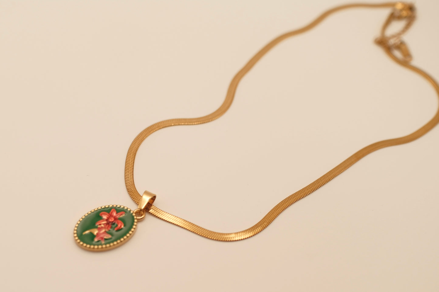 Hibiscus Pendant Necklace
