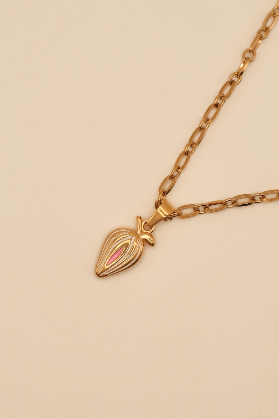 Blush Berry Pendant Necklace
