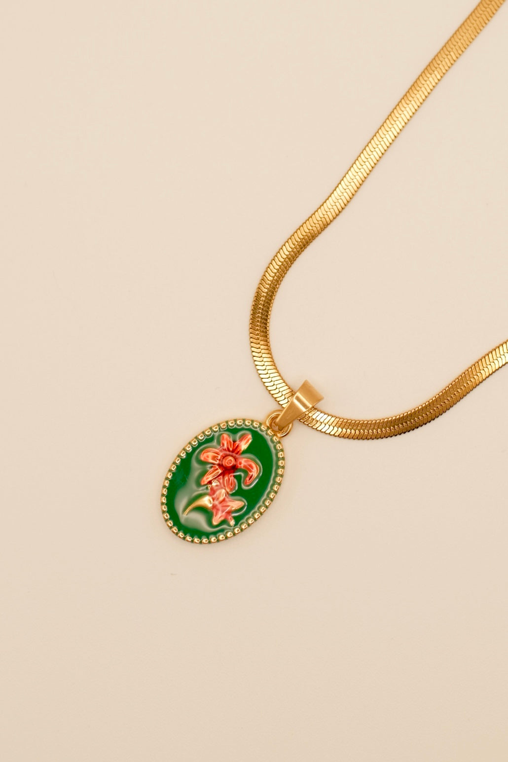 Hibiscus Pendant Necklace