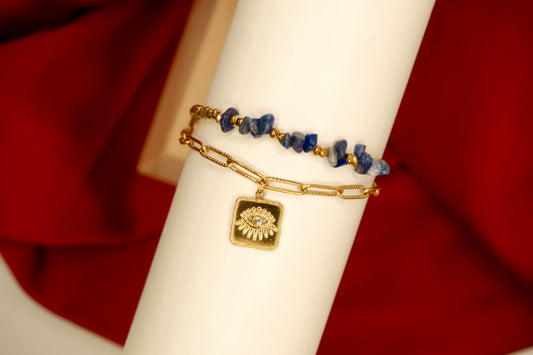 Evil Eye Blue Stone Bracelet
