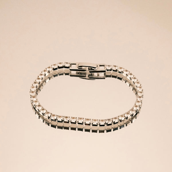 Felicity Silver Tennis Bracelet