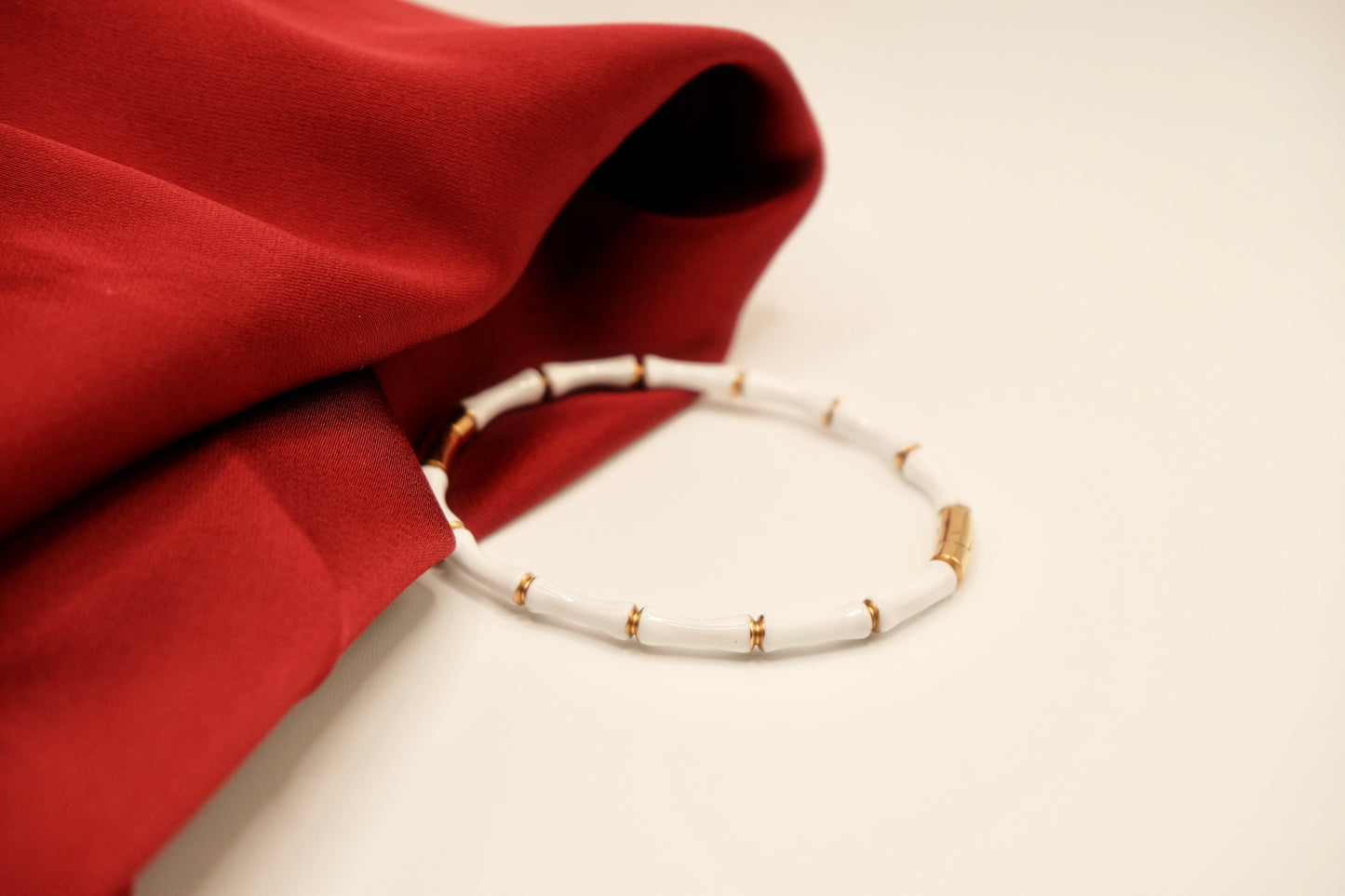 White Bamboo Bangle