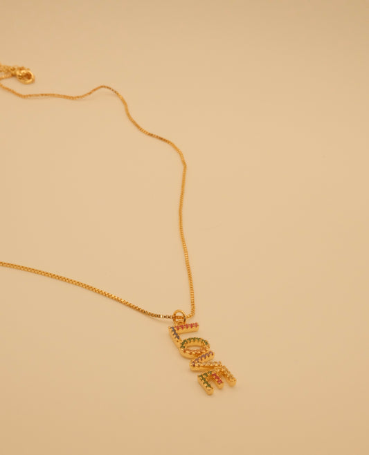 Amora LOVE Crystal Necklace