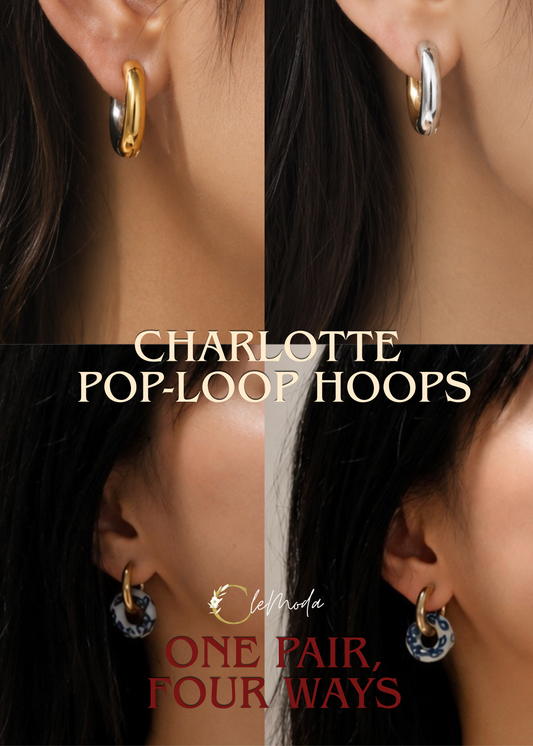 Charlotte Pop Loops Hoop 4-way Earrings
