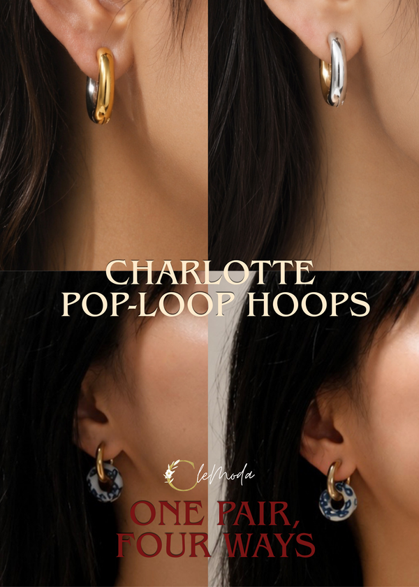 Charlotte Pop Loops Hoop 4-way Earrings