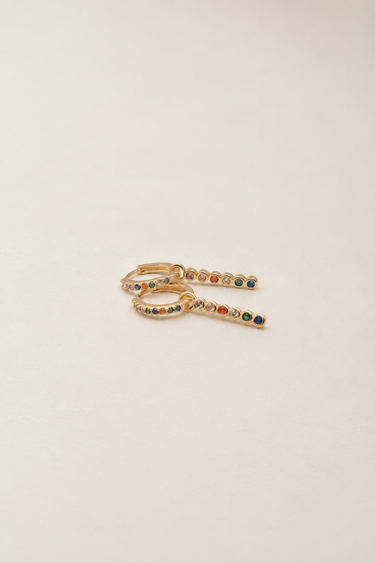 Alicia Hoops 2-way Infinity Long Earrings