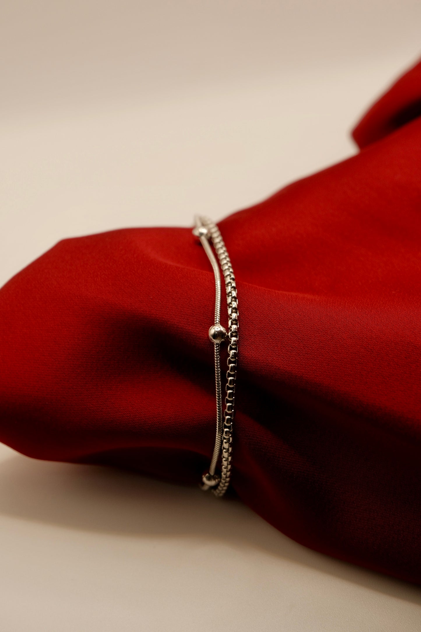 Ball Chain Silver Bracelet
