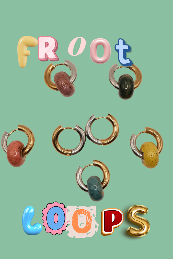 Froot Loops Hoop Earrings (Antique)