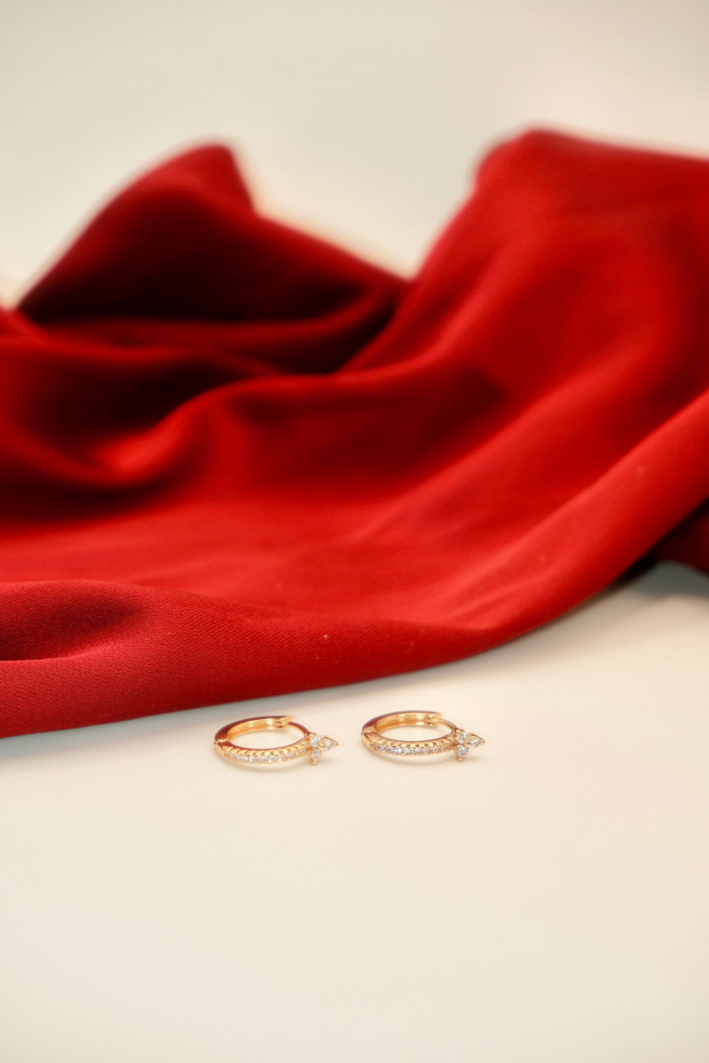 Alicia Hoops Crystal Earrings