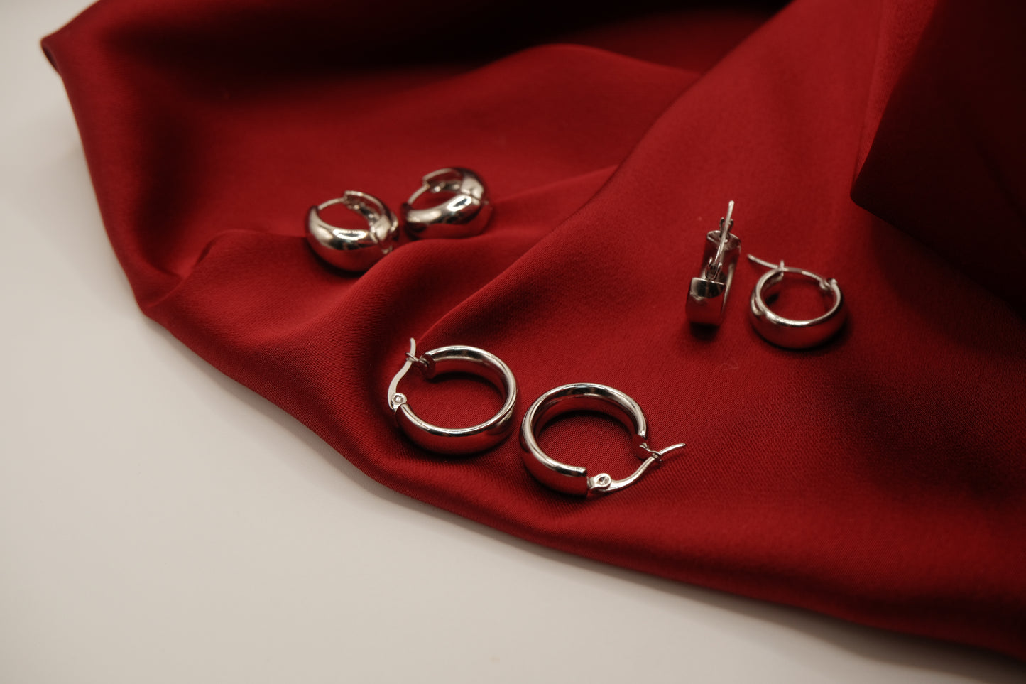 Alicia-Anya Hoop Silver Earrings