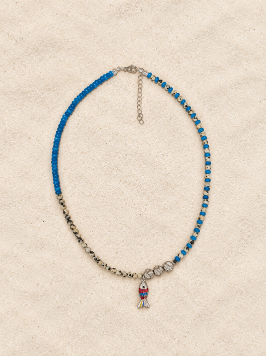Sardina Blu Necklace (Natural Stone)