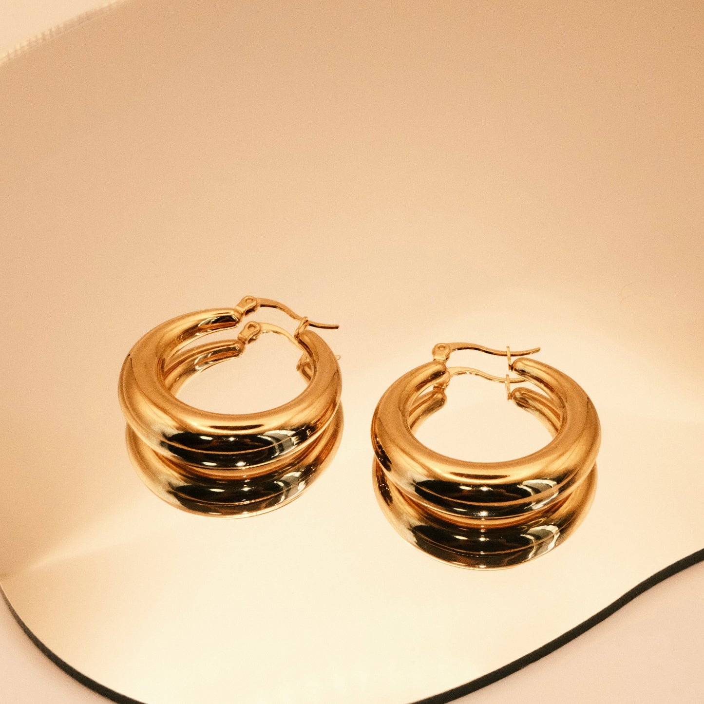 Anya Chunky U Large Hoop Earrings