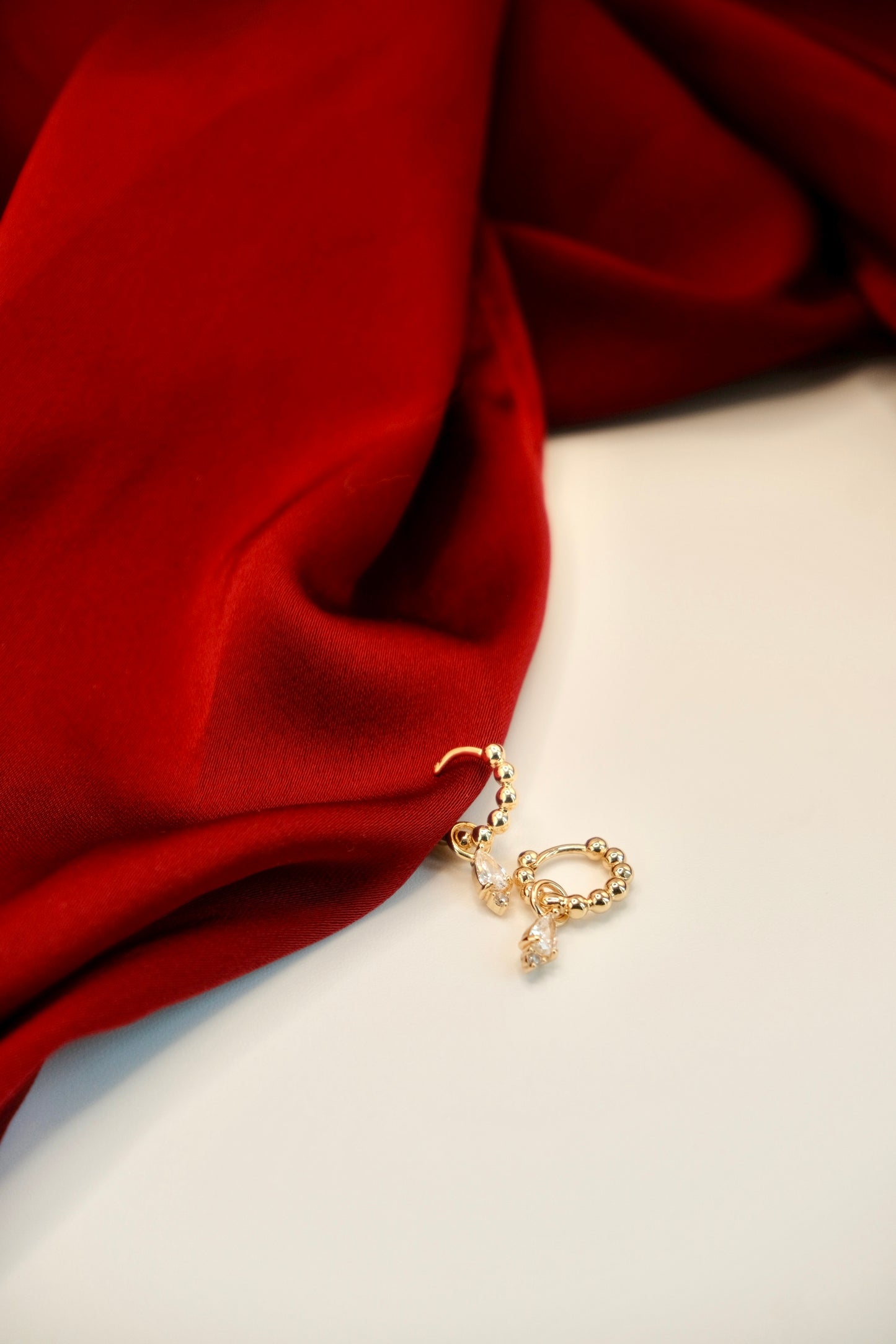 Alicia Hoops 2-way Crystal Drop Earrings