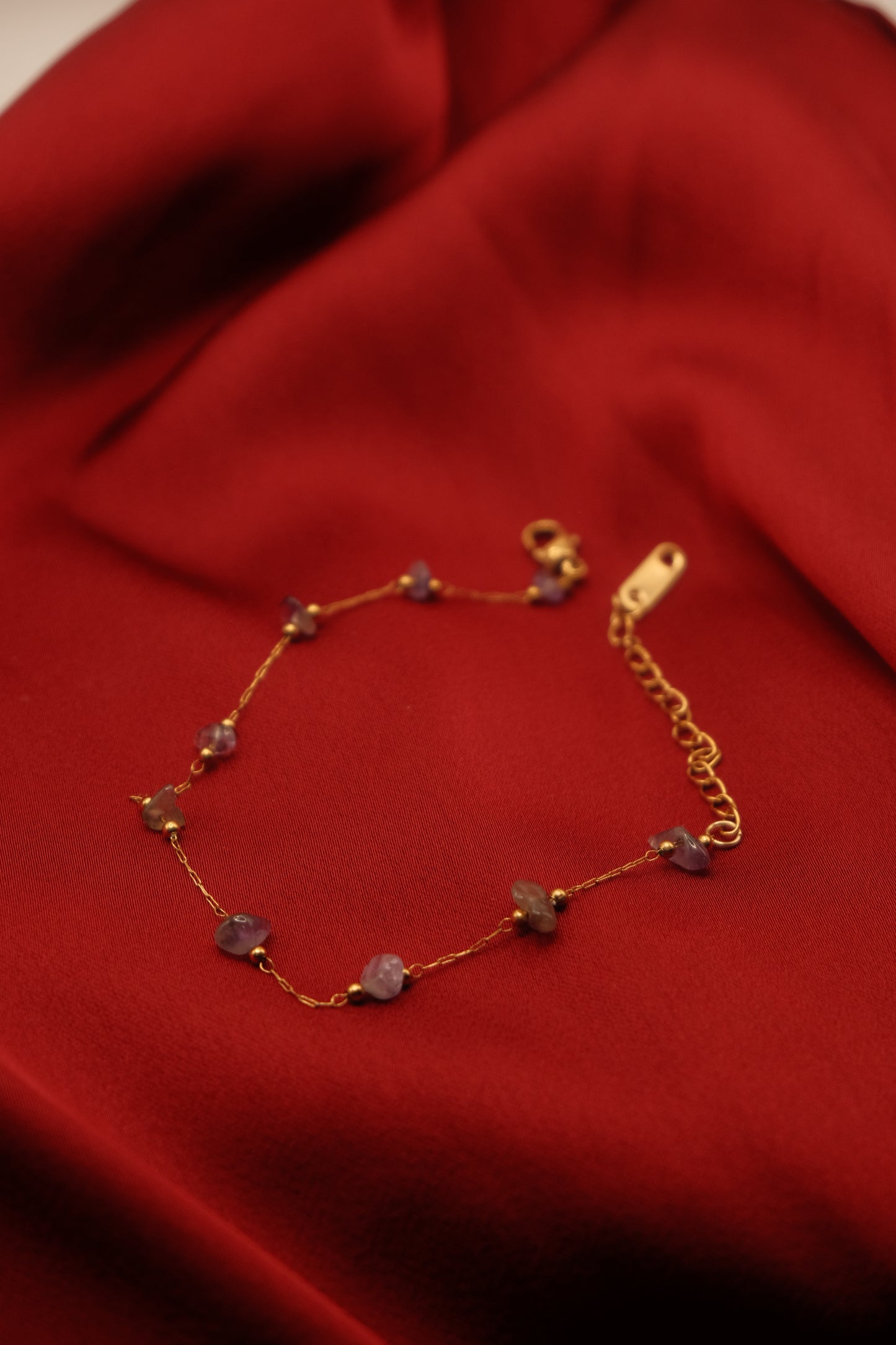 Amethyst Gold Bracelet