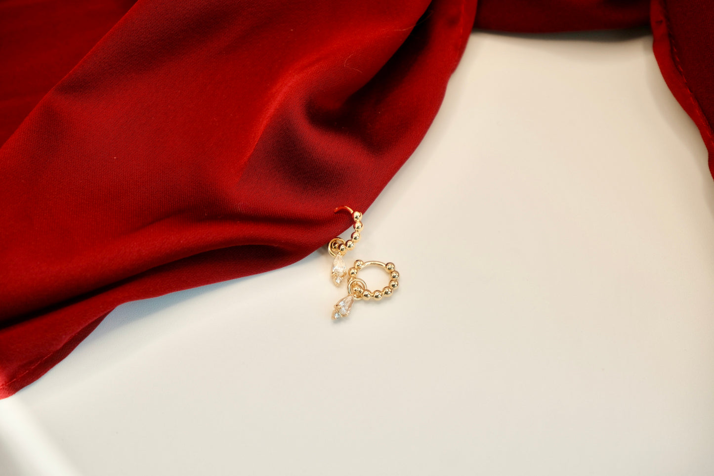 Alicia Hoops 2-way Crystal Drop Earrings