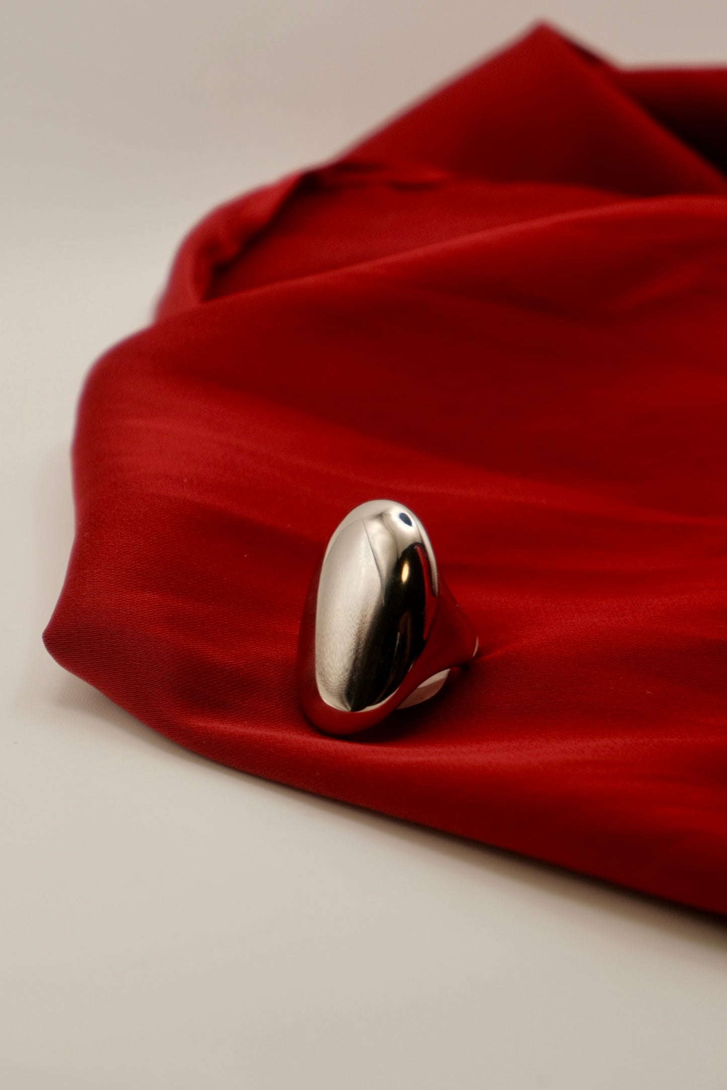 Luna Dome Silver Ring