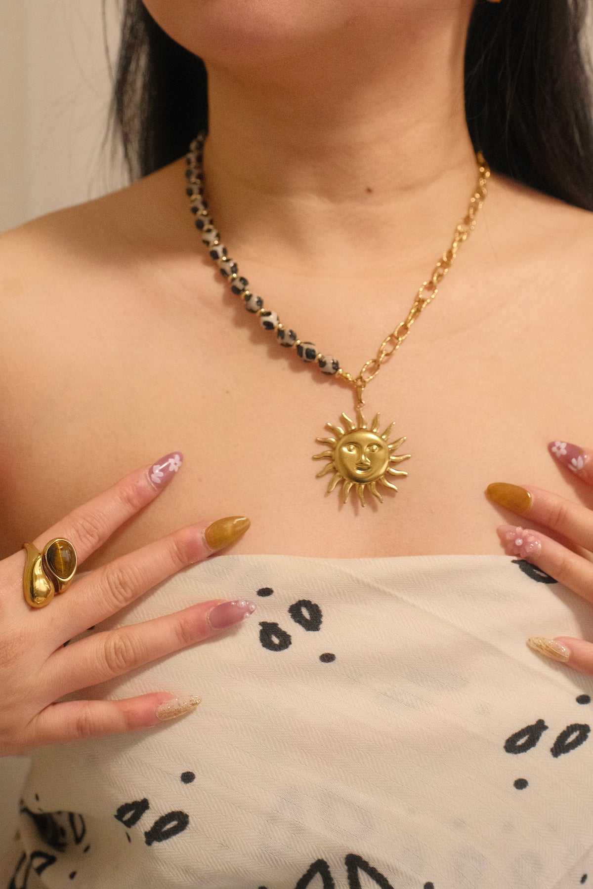 Sun Freak Necklace (Natural Stone)