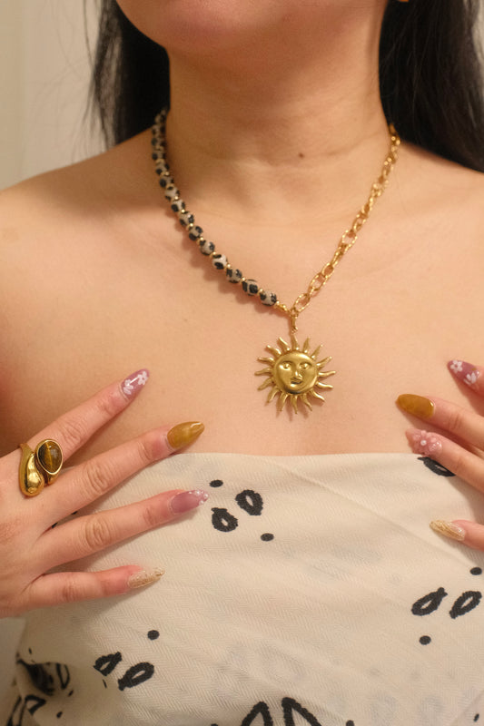 Sun Freak Necklace (Natural Stone)