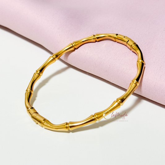 Bamboo Gold Bangle
