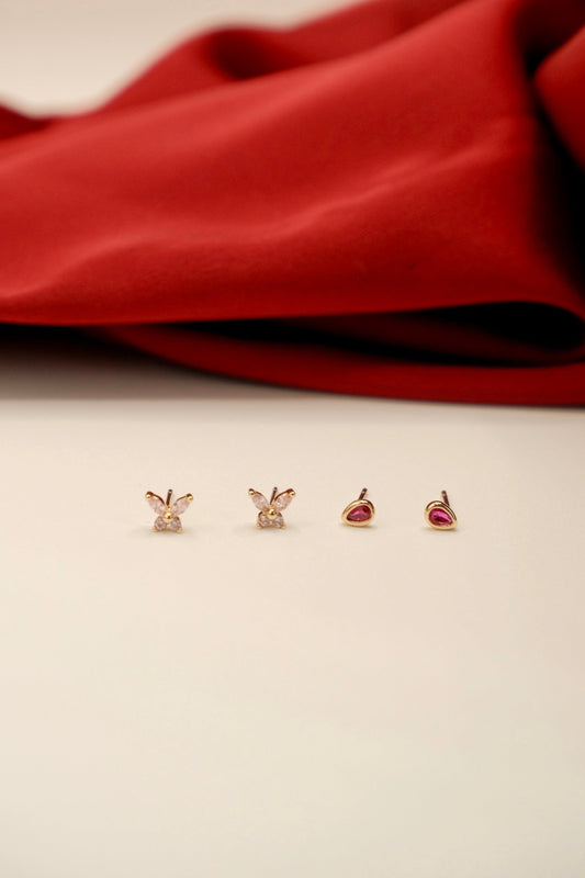 Stella Stud Pink Earrings