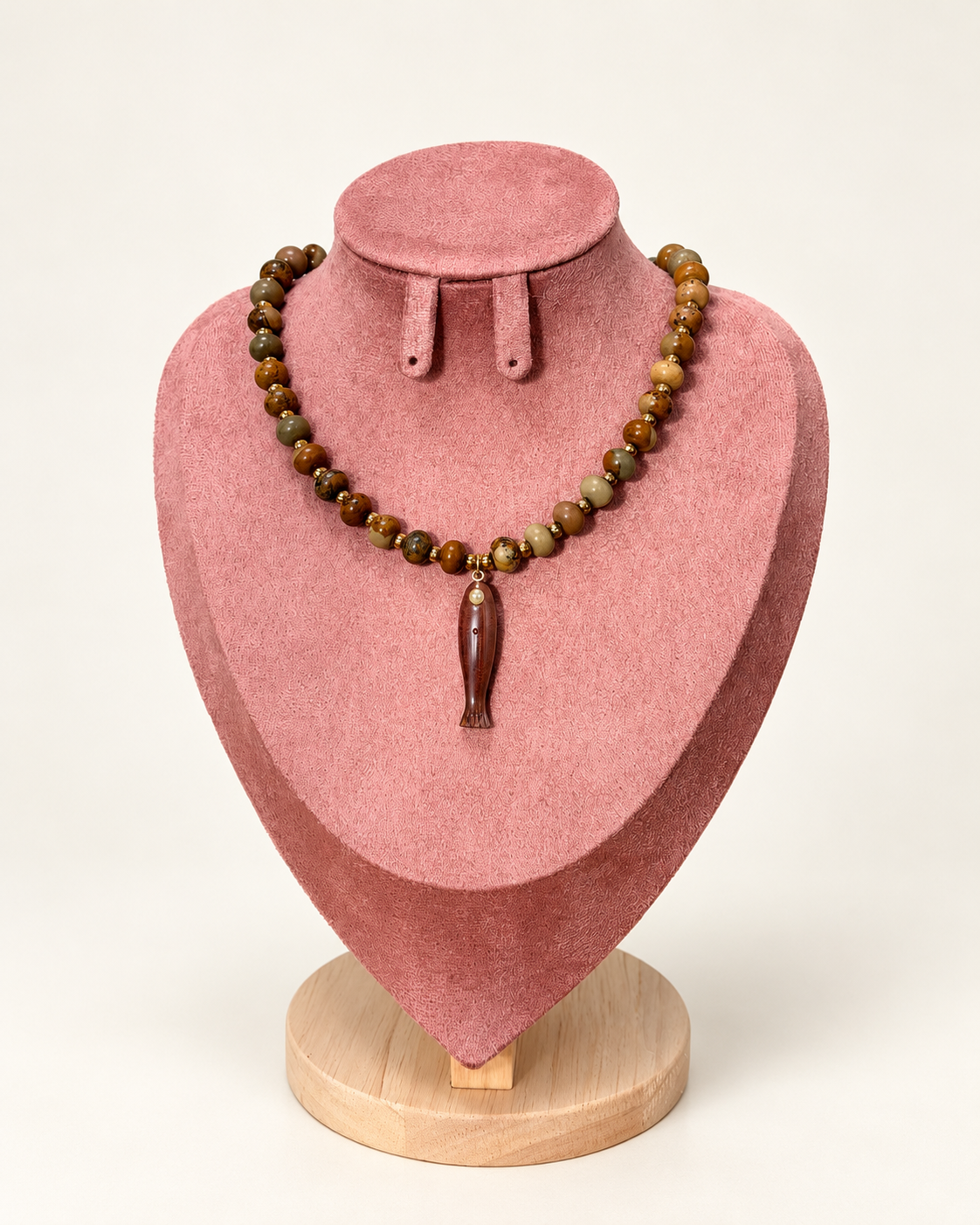 Sardine Club Necklace (Natural Stone)