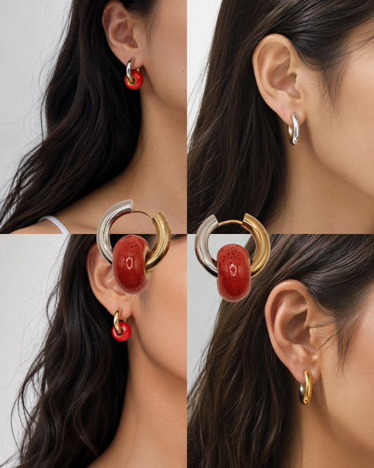 Froot Loops Hoop Earrings (Antique)