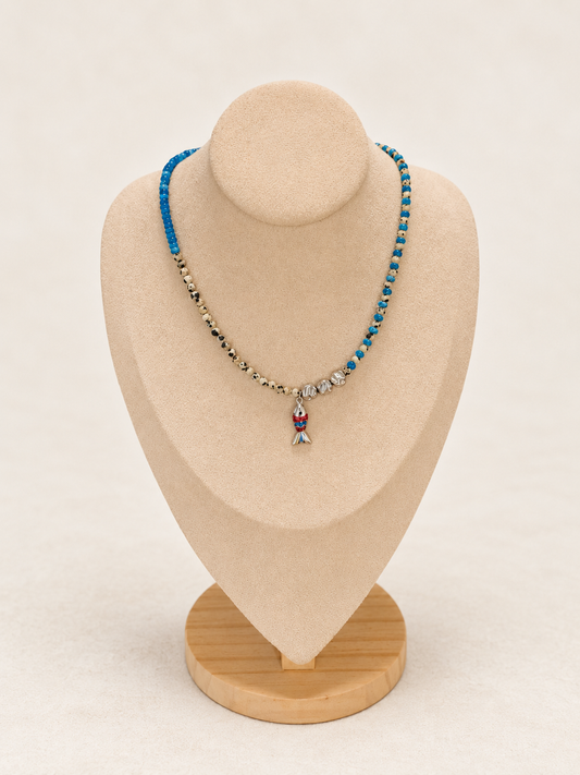 Sardina Blu Necklace (Natural Stone)