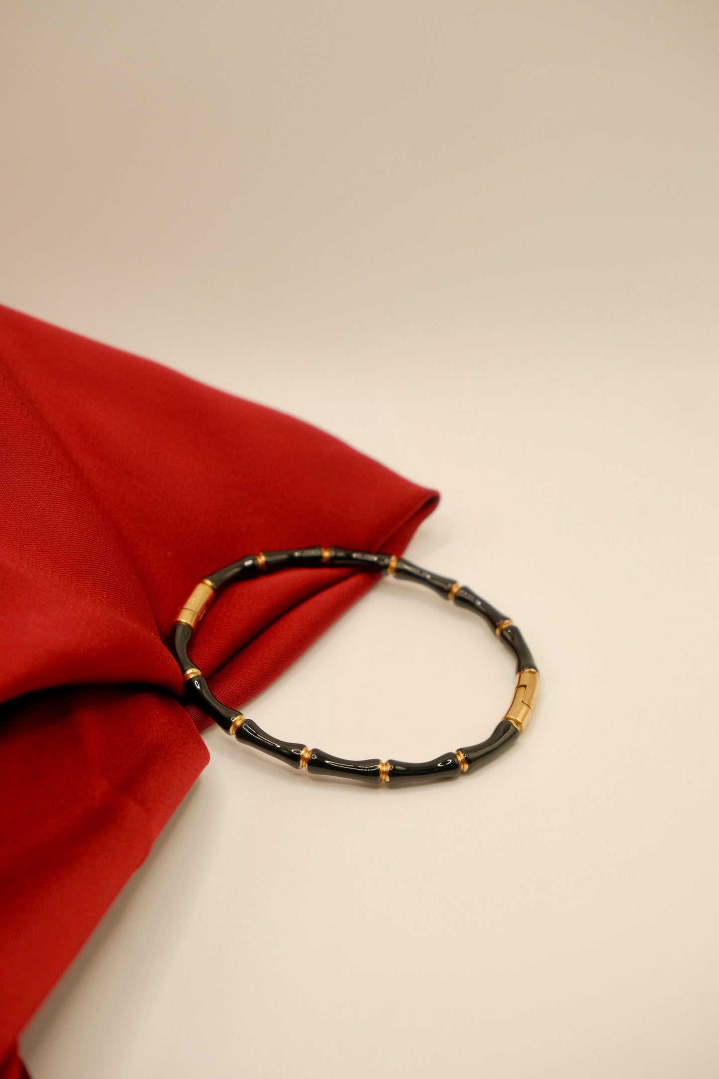 Black Bamboo Bangle