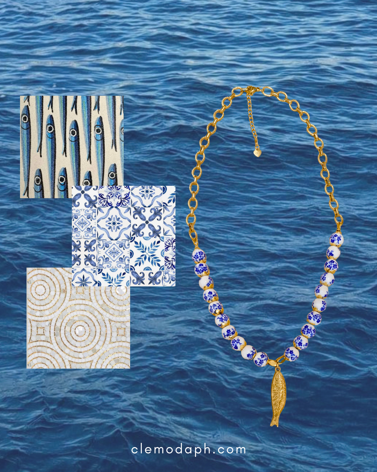 Sardina Azulejo Necklace