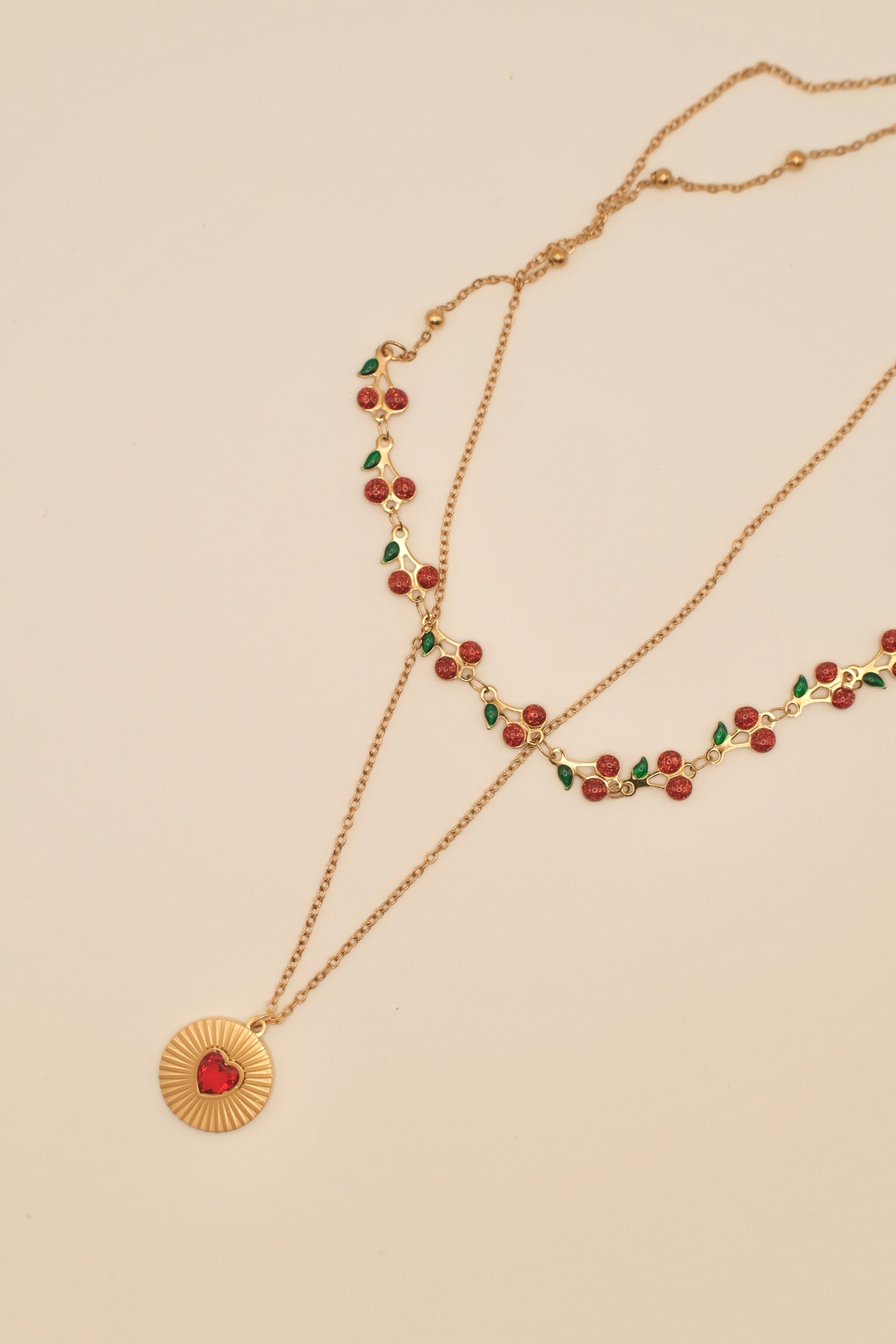 Cherry Pop Layer Necklace