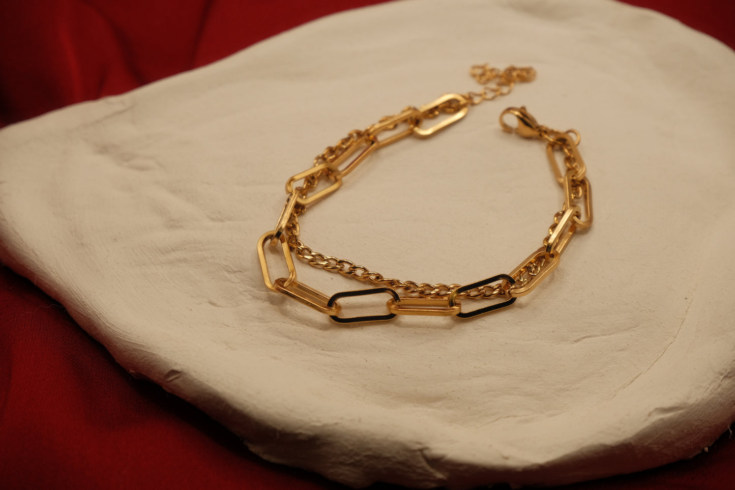 Paperclip Cuban Gold Bracelet