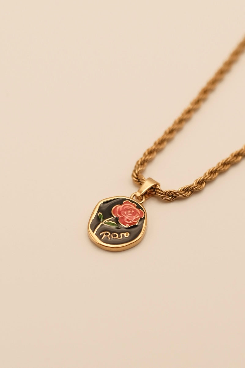 Rose Pendant Necklace