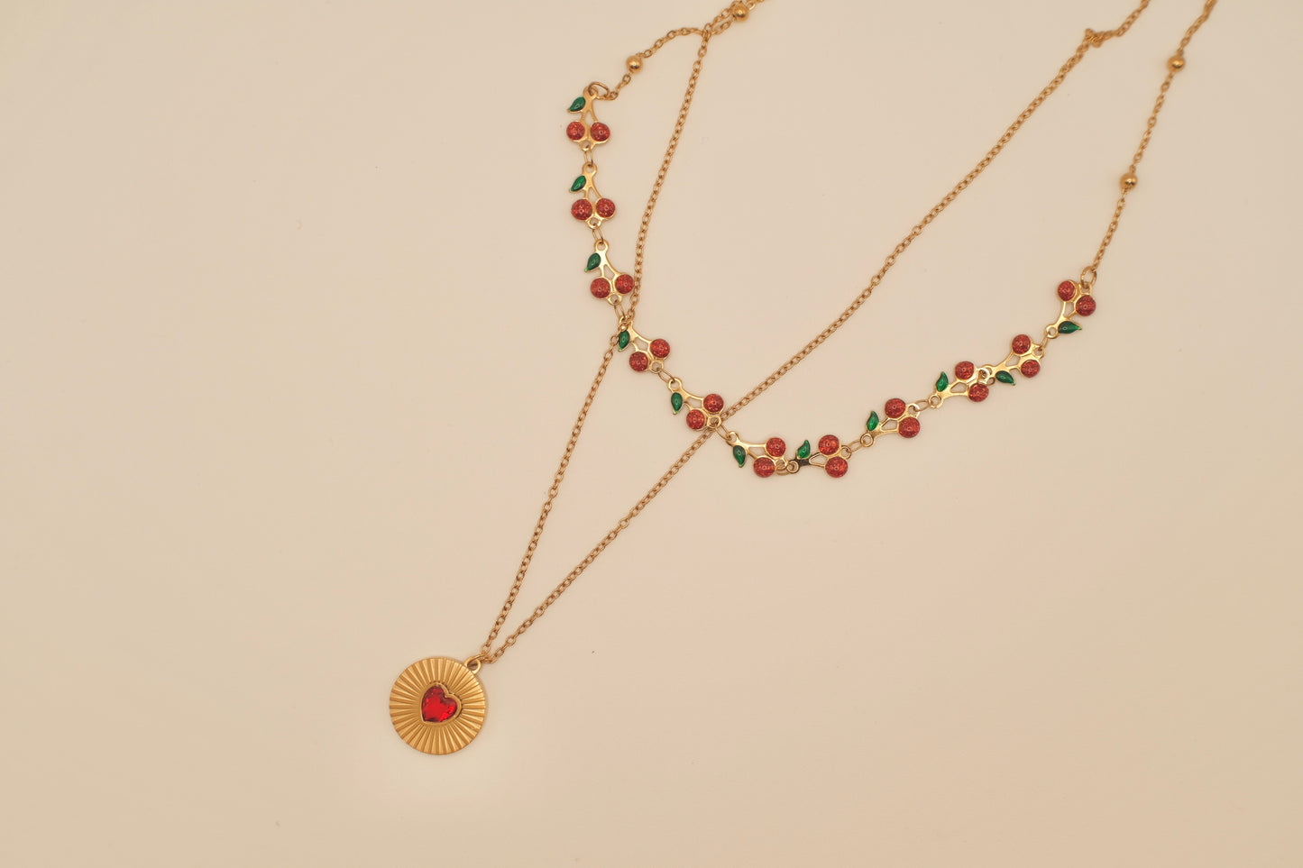 Cherry Pop Layer Necklace