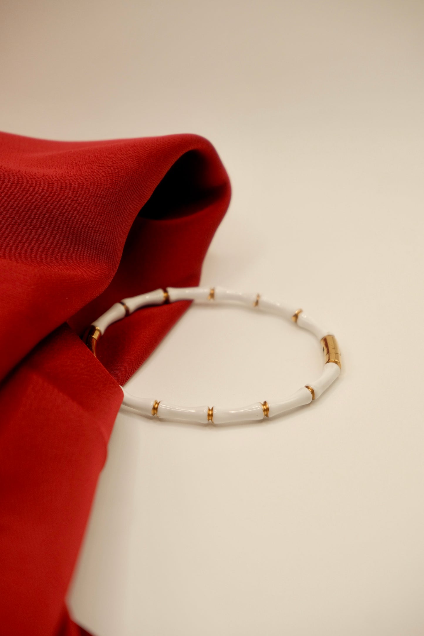 White Bamboo Bangle