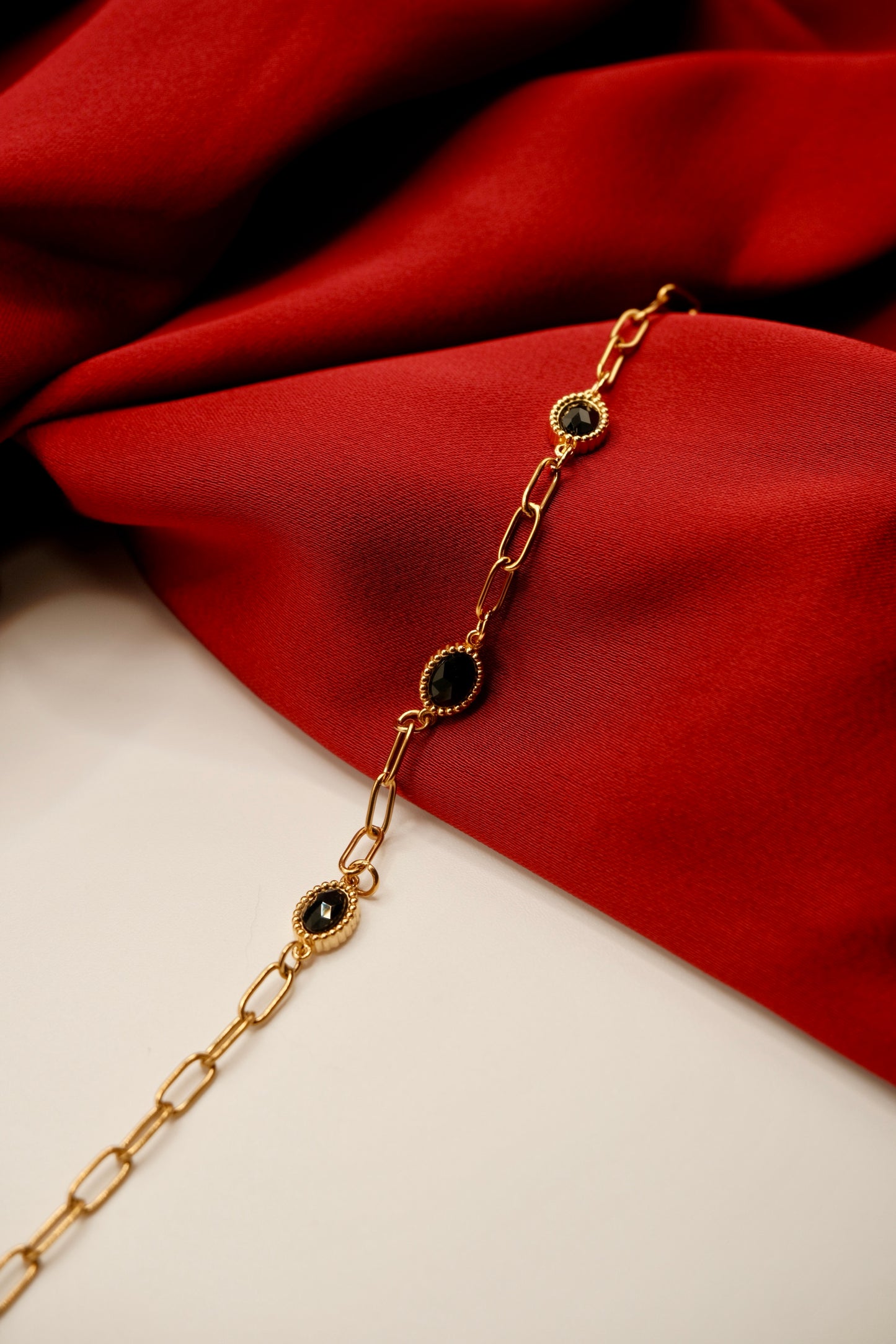Felicity Black Crystal Bracelet