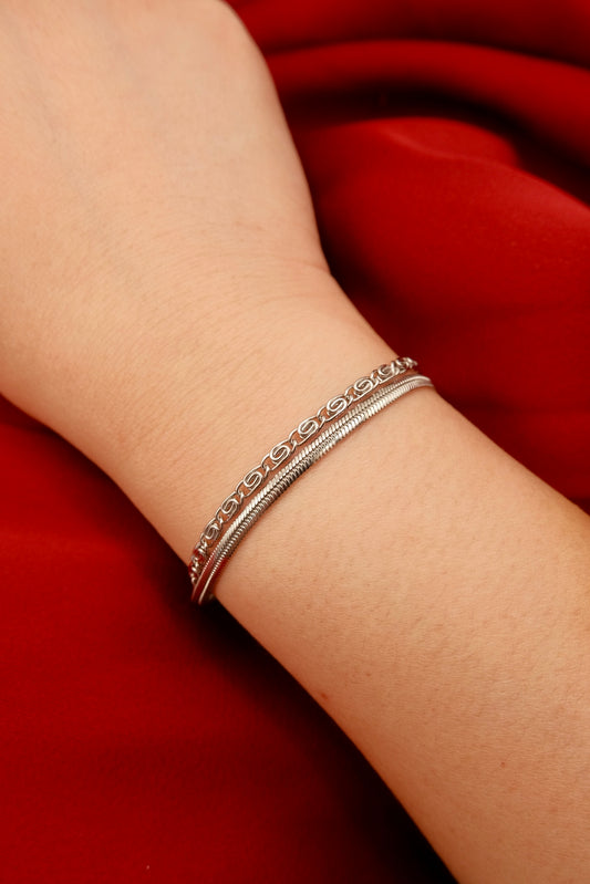 Cuban Chain Silver Bracelet
