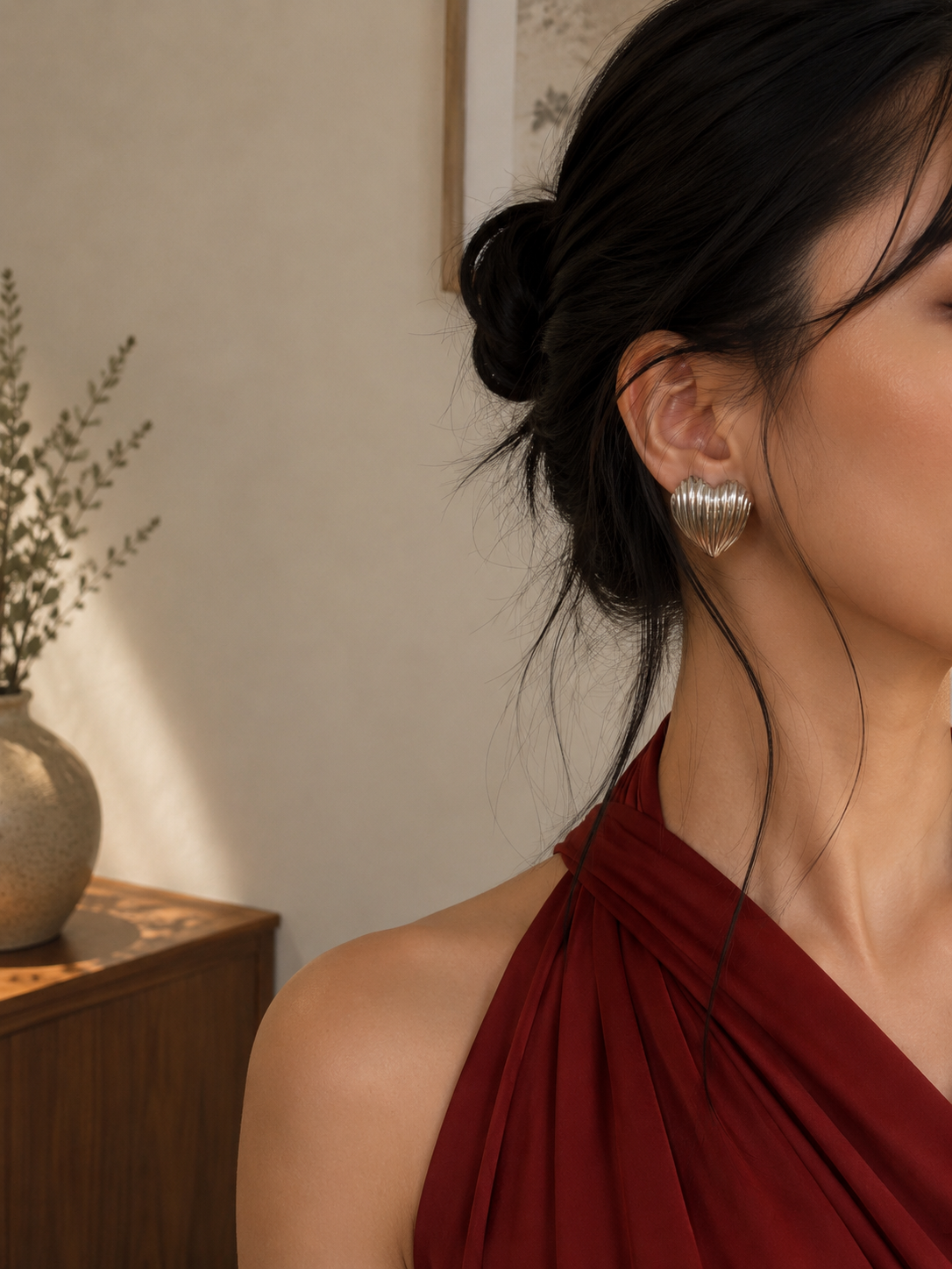 Anya Seashell Silver Earrings