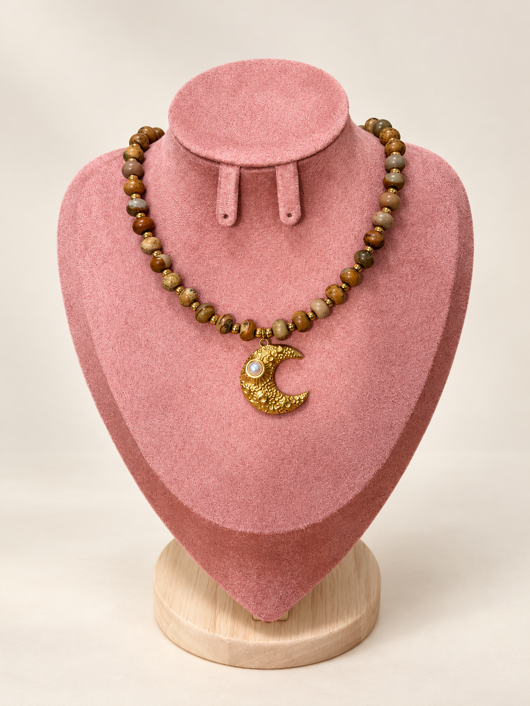 Luna Dune Necklace (Natural Stone)
