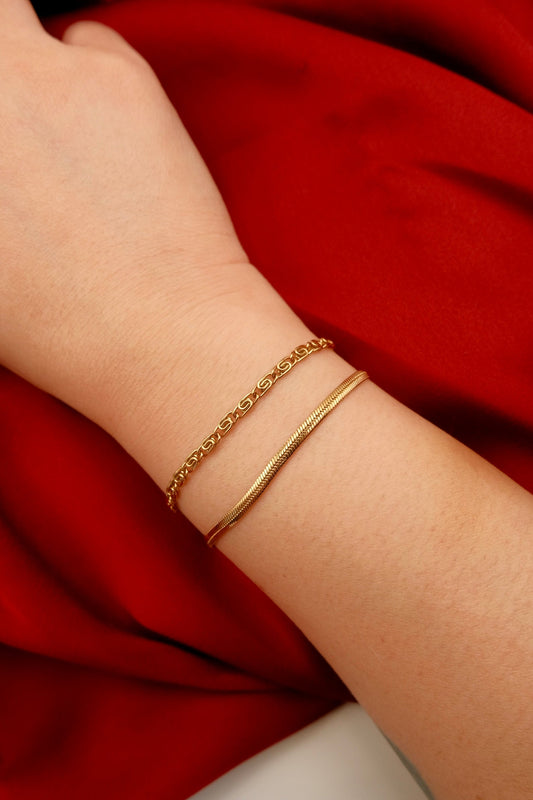 Cuban Chain Gold Bracelet