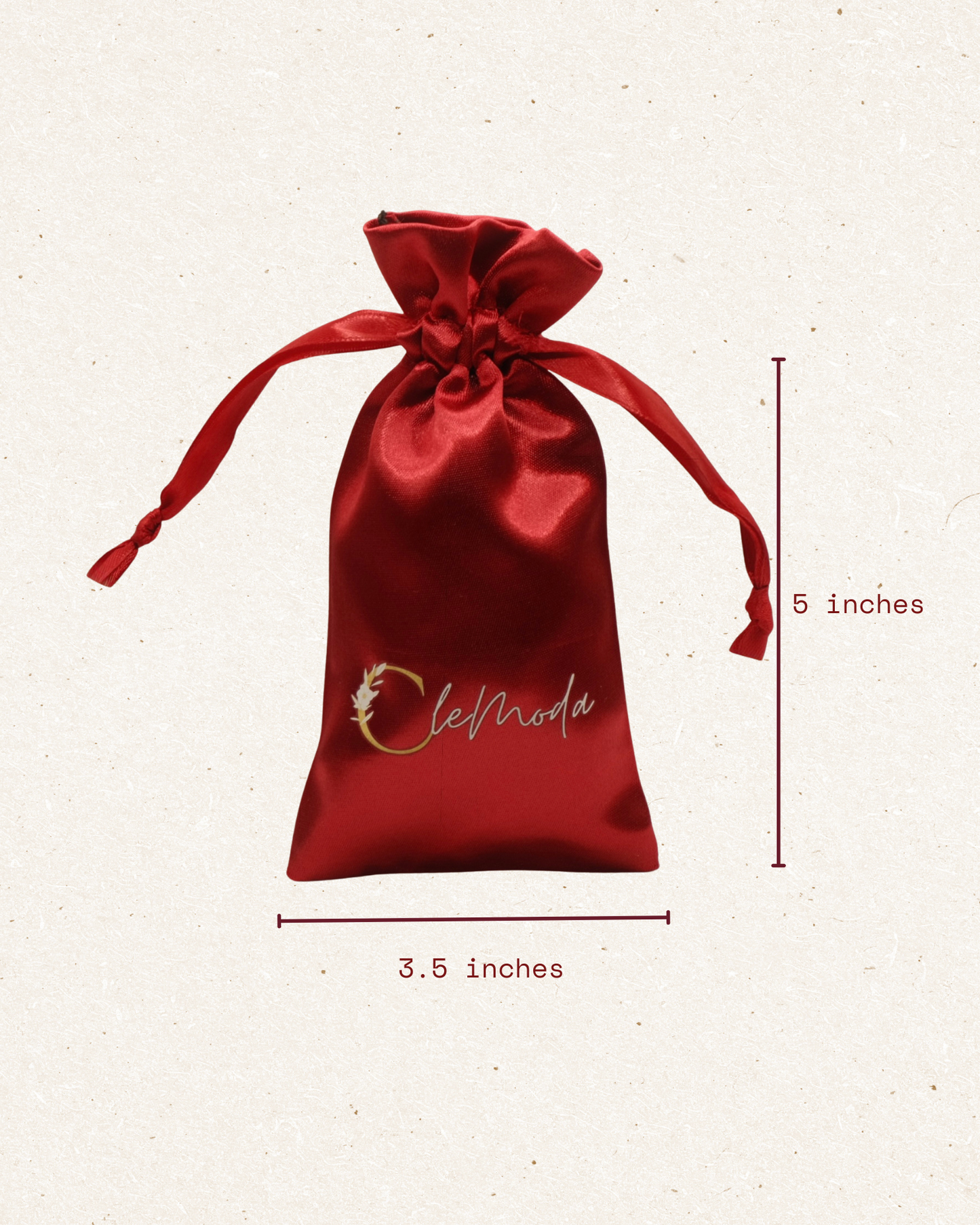 Red Satin Pouch - Gift Packaging