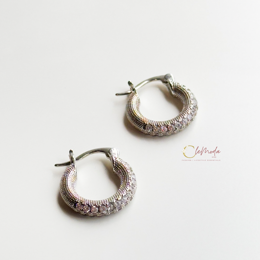 Alicia HOOPS Horse Shoe Silver