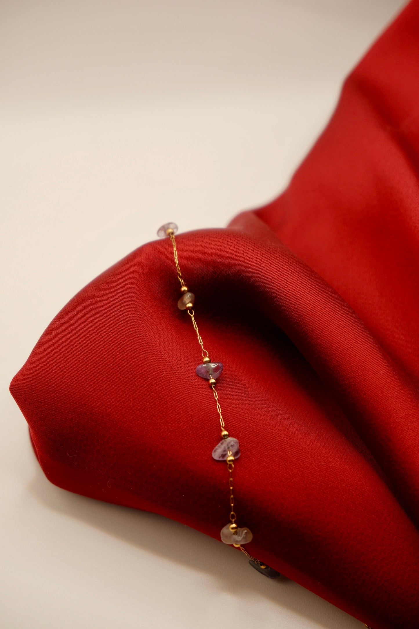 Amethyst Gold Bracelet